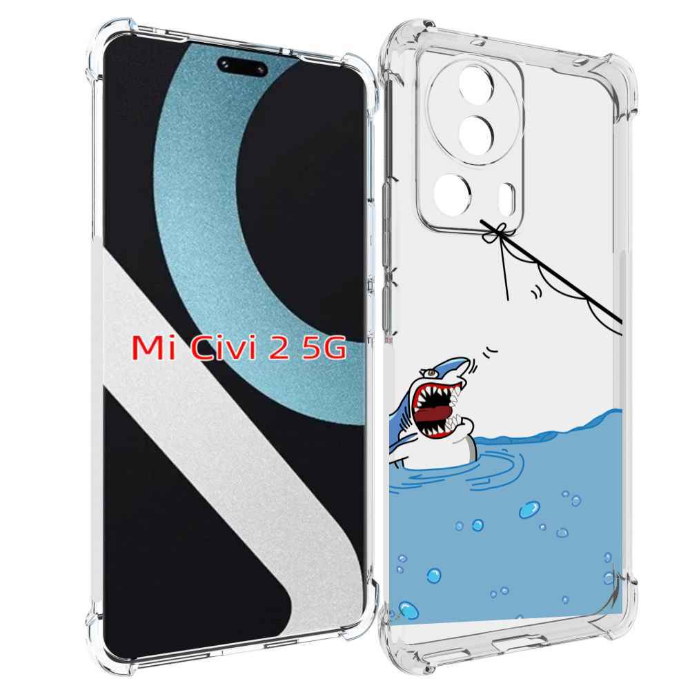

Чехол MyPads акула-рисунок для Xiaomi Civi 2, Прозрачный, Tocco