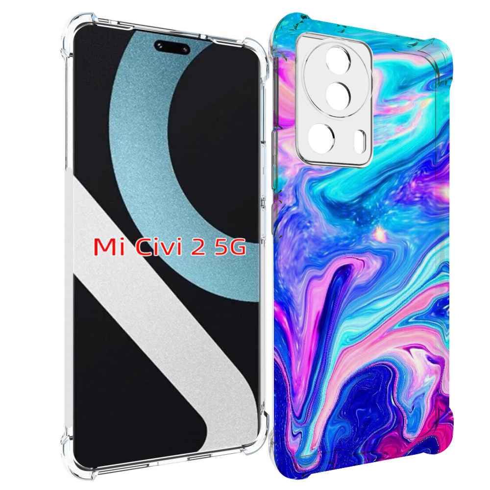 

Чехол MyPads акварельные-краски для Xiaomi Civi 2, Прозрачный, Tocco
