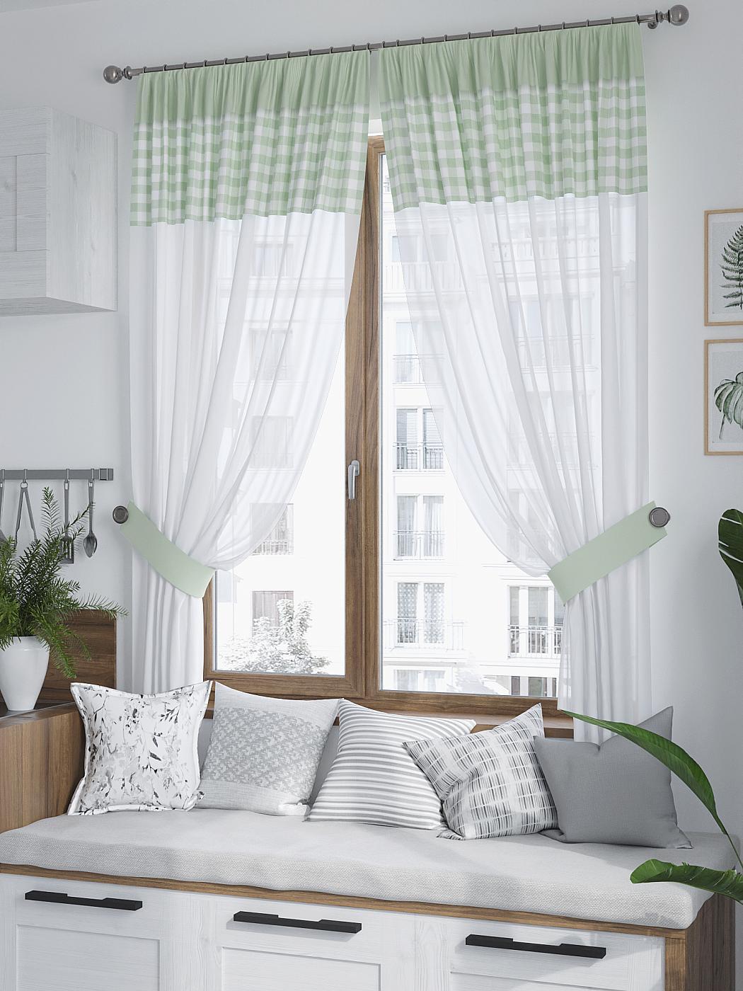 

Комплекты штор AT HOME Френкрисон высота 180 см, ширина 150 см, Белый, 529205