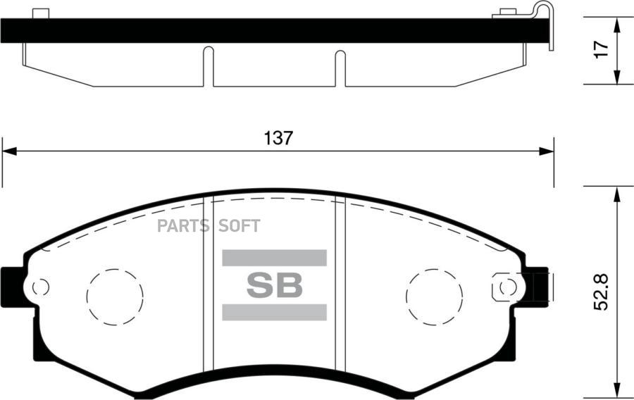 

Тормозные колодки Sangsin brake передние SP1048