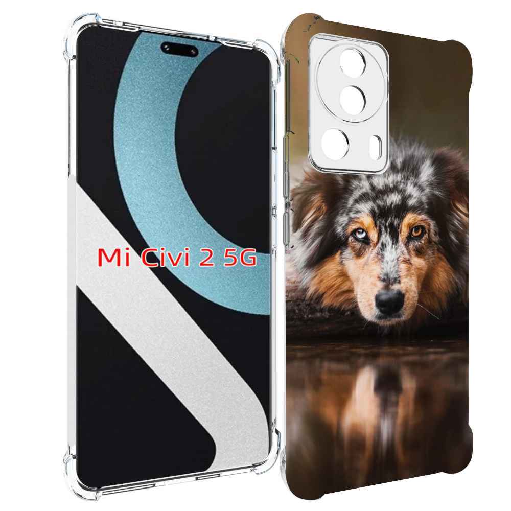 

Чехол MyPads австралииская овчарка для Xiaomi Civi 2, Прозрачный, Tocco