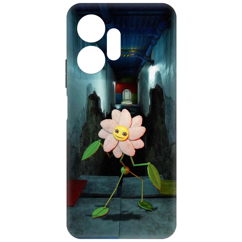 

Чехол-накладка Софт Хаги Ваги - Дейзи для Infinix Zero 20 4G, Черный