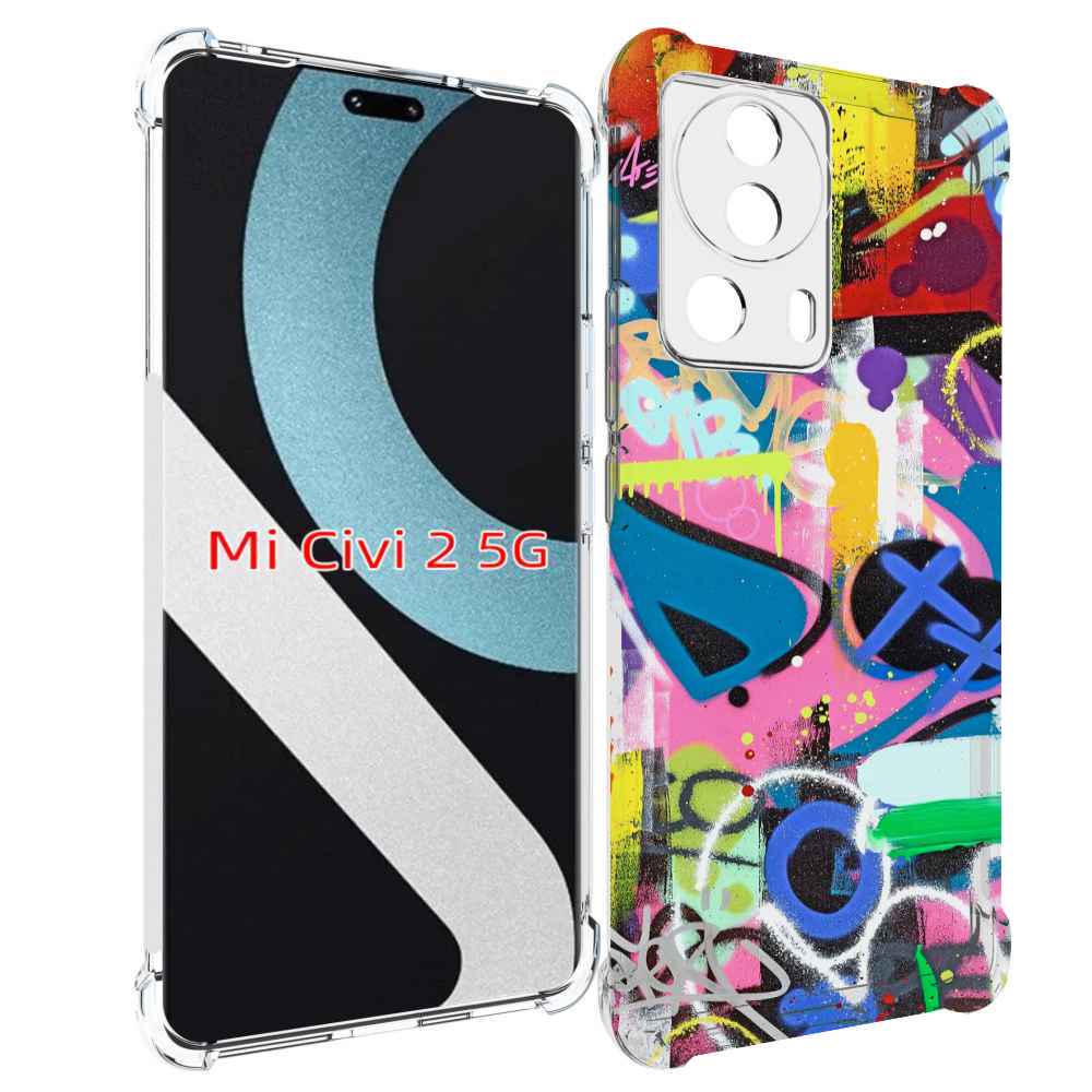 

Чехол MyPads абстракция-графити для Xiaomi Civi 2, Прозрачный, Tocco
