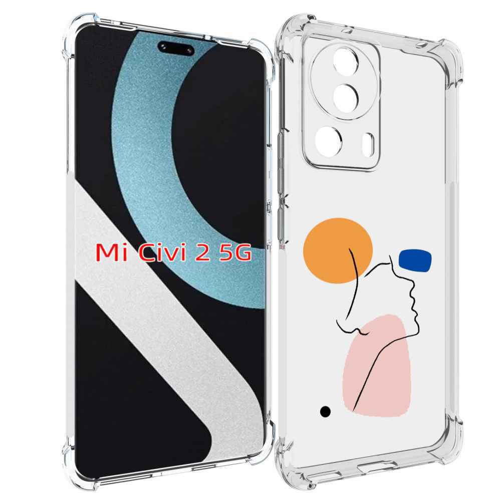 

Чехол MyPads абстракция девушки женский для Xiaomi Civi 2, Прозрачный, Tocco