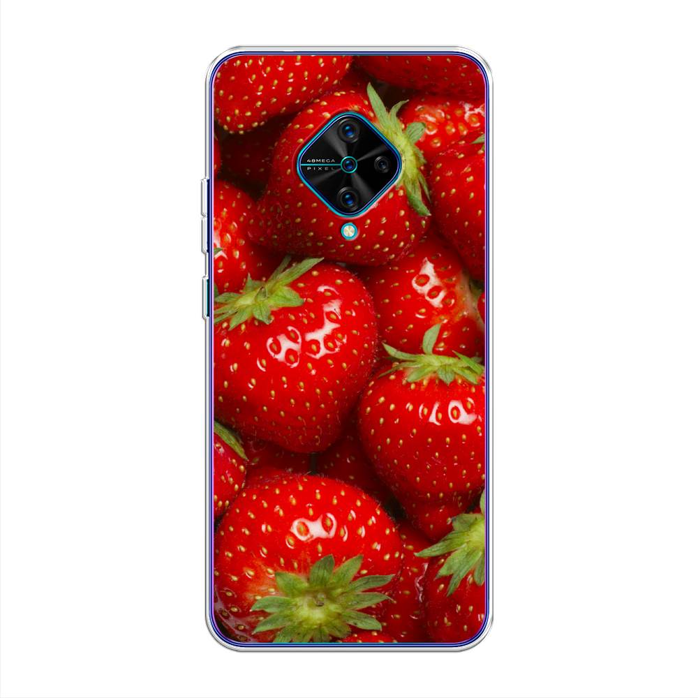 

Чехол Awog на Vivo V17/Y9s "Клубника", Разноцветный, 261550-10