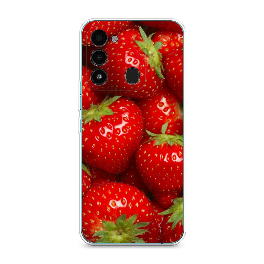 

Чехол Awog на Tecno Spark Go 2022/8С/9 "Клубника", Разноцветный, 301250-10