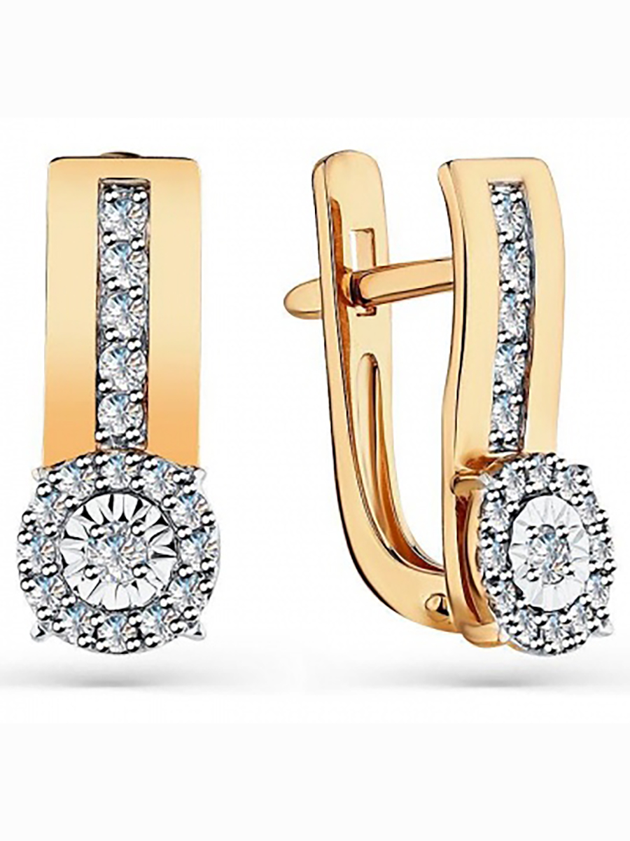 

Серьги из комбинированного золота с 36 бриллиантами Master Brilliant 2-408603-00-00, 2-408603-00-00