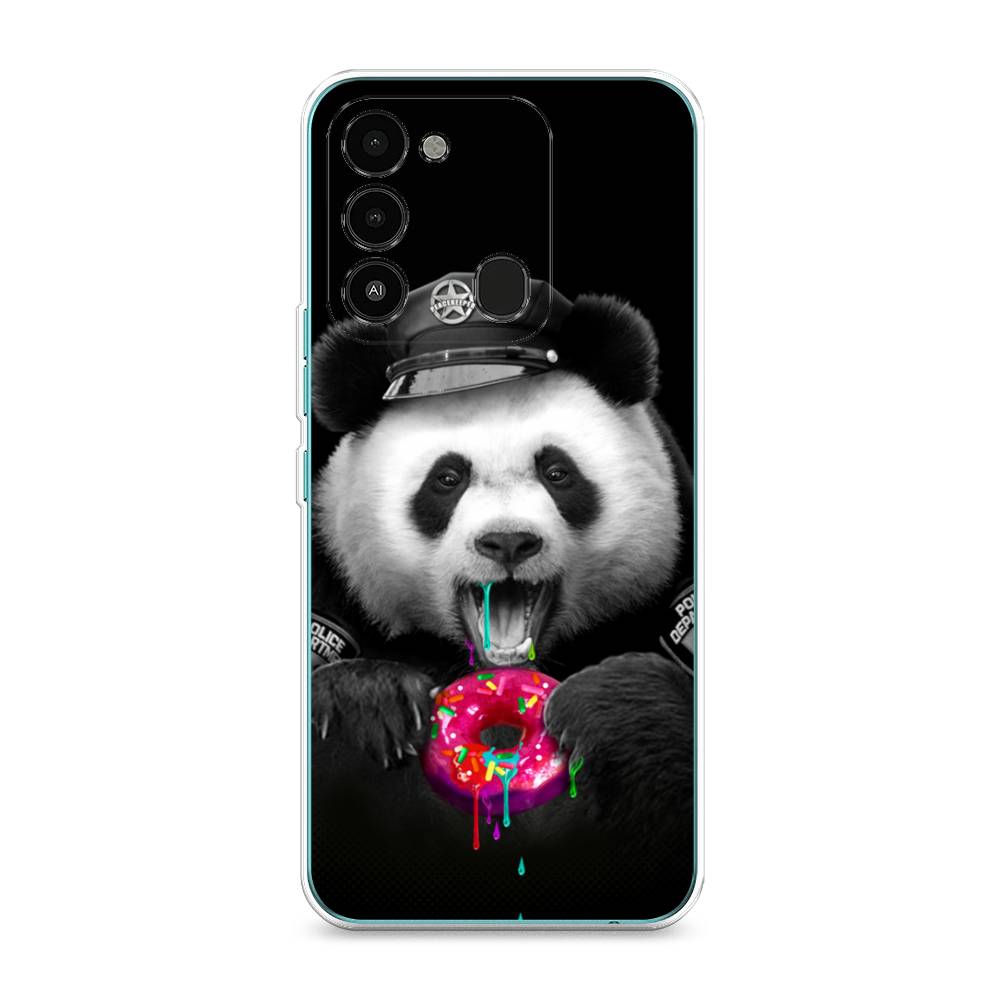 

Чехол Awog на Tecno Spark Go 2022/8С/9 "Панда police", Разноцветный, 301250-2