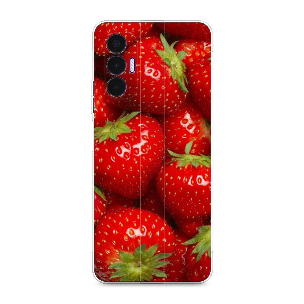 

Чехол Awog на Tecno Pova 3 "Клубника", Разноцветный, 301550-10