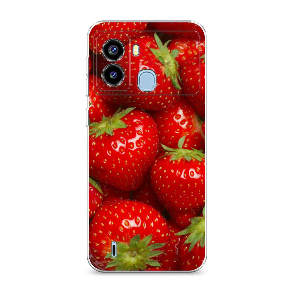 

Чехол Awog на Tecno Pop 6 "Клубника", Разноцветный, 302050-10