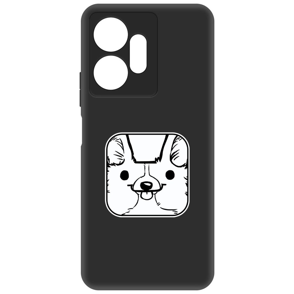 

Чехол-накладка Софт Собачка в кубе для Infinix Zero 20 4G