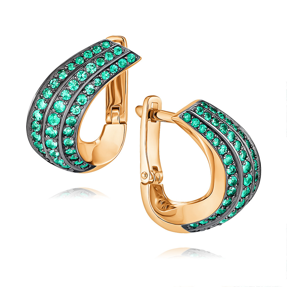 

Серьги из золота ADAMAS 24039646/01-А50ДЧ-543, изумруд, 24039646/01-А50ДЧ-543