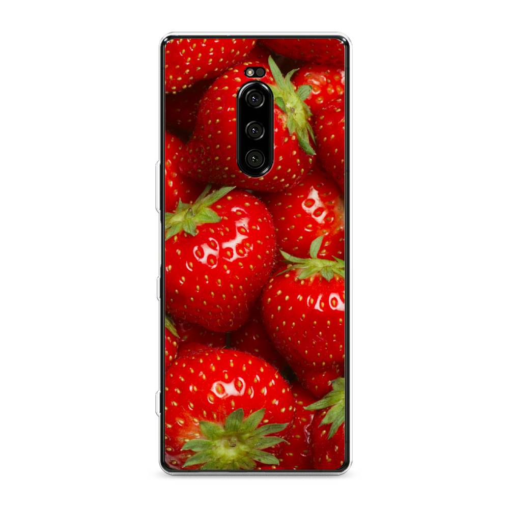 

Чехол Awog на Sony Xperia XZ4/Xperia 1 "Клубника", Разноцветный, 53850-10