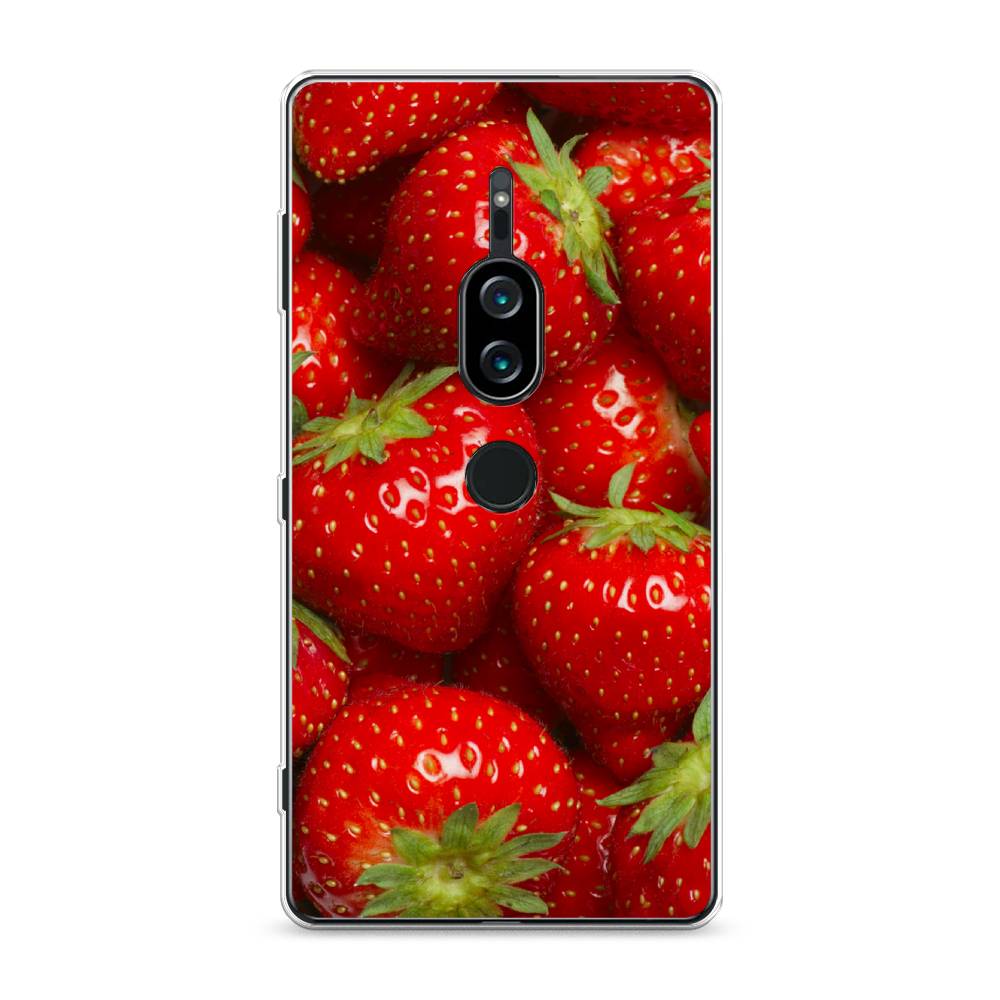 

Силиконовый чехол "Клубника" на Sony Xperia XZ2 Premium, 53350-10