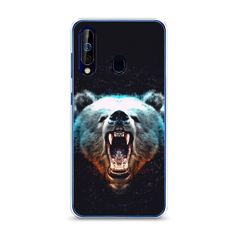 

Чехол Awog на Samsung Galaxy A60/M40 "Медведь", Разноцветный, 28250-2