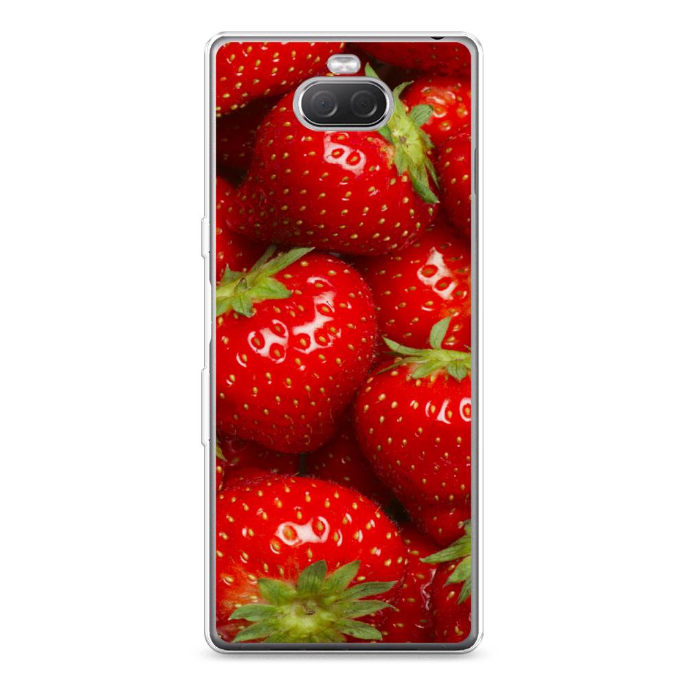 

Силиконовый чехол "Клубника" на Sony Xperia XA3 Ulta, 53950-10