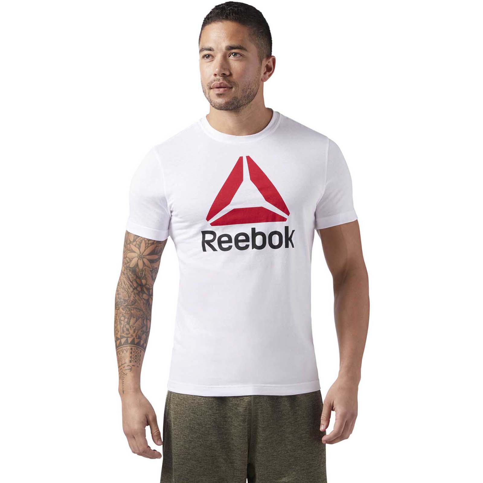 

Футболка мужская CW5367 Reebok белая L, CW5367
