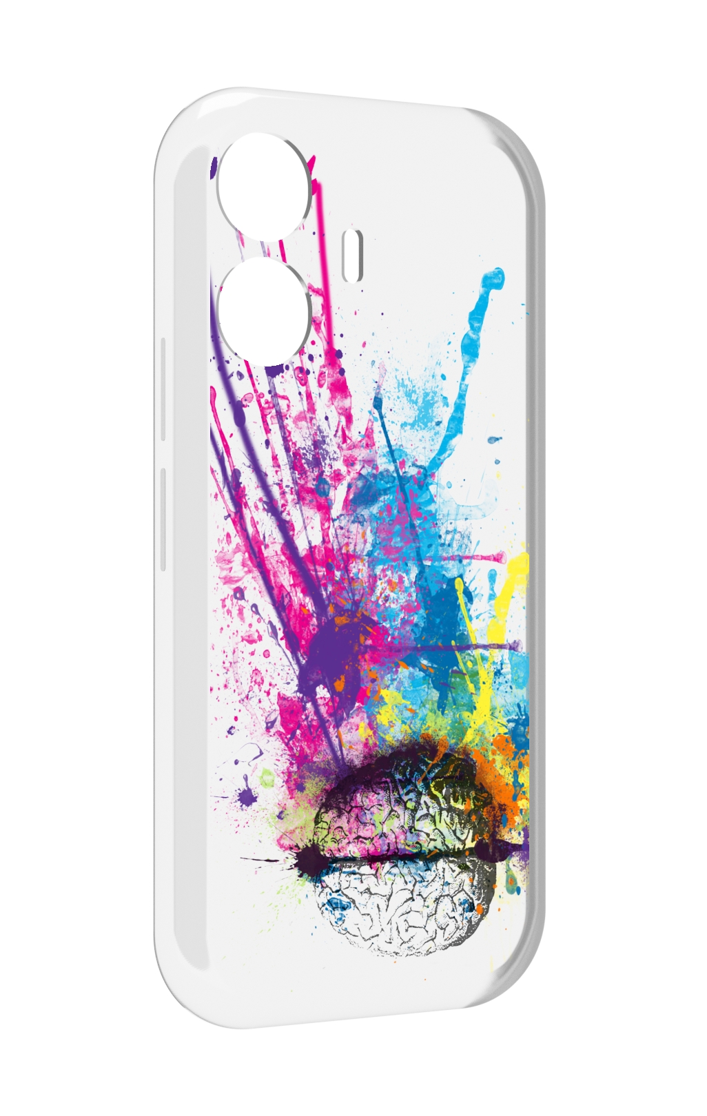 

Чехол MyPads яркий красочный мозг для Vivo Y77E / Vivo iQOO Z6 Lite, Прозрачный, Tocco