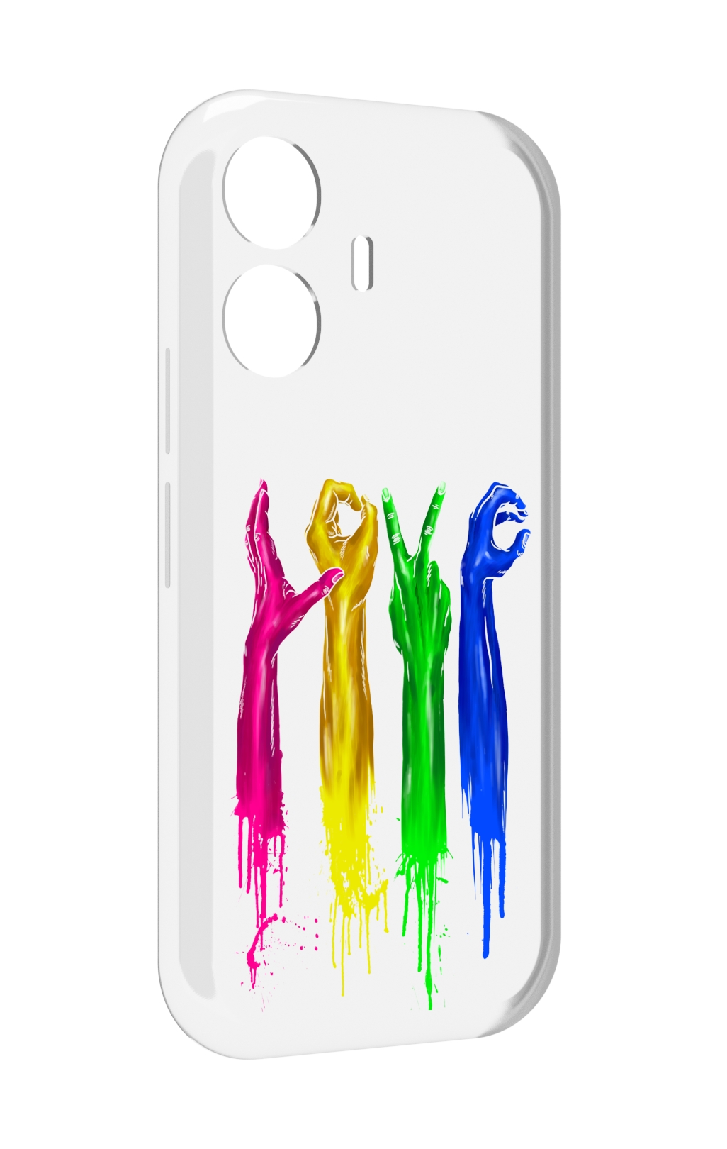 

Чехол MyPads яркие руки love для Vivo Y77E / Vivo iQOO Z6 Lite, Прозрачный, Tocco