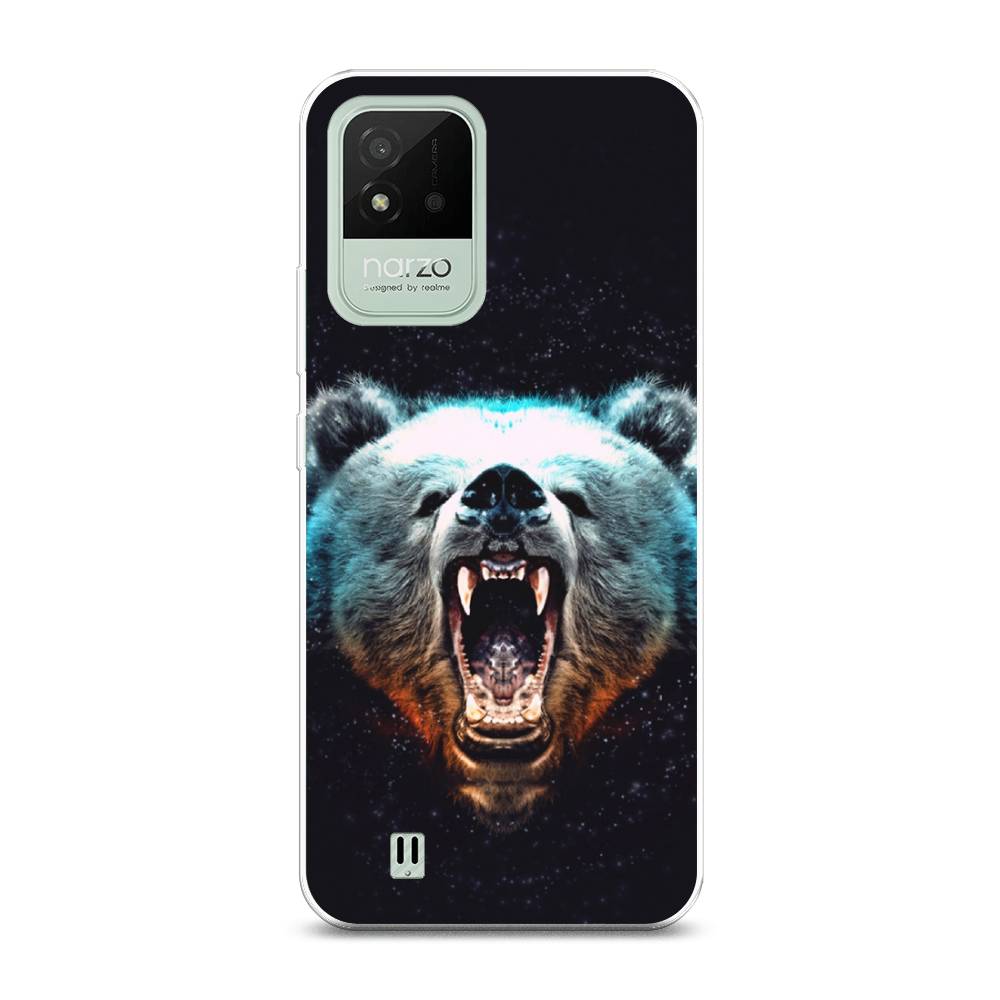 

Чехол Awog на Realme Narzo 50i "Медведь", Разноцветный, 2510050-2