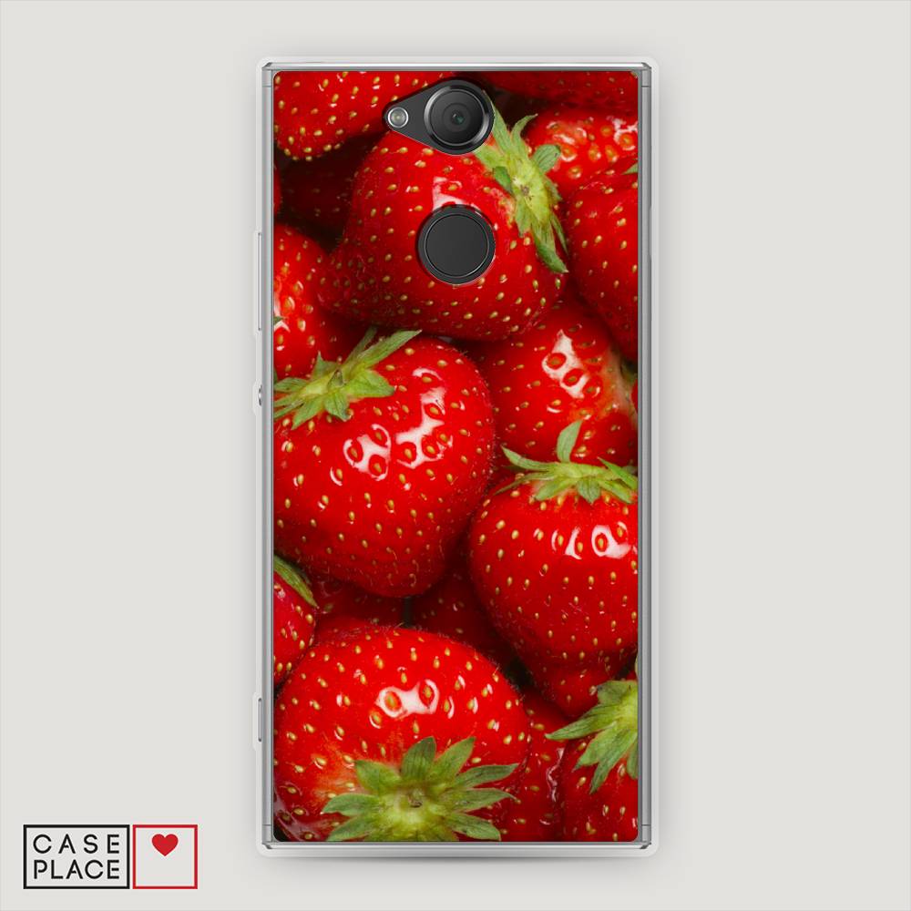 

Чехол Awog на Sony Xperia XA2 "Клубника", Разноцветный, 53150-10