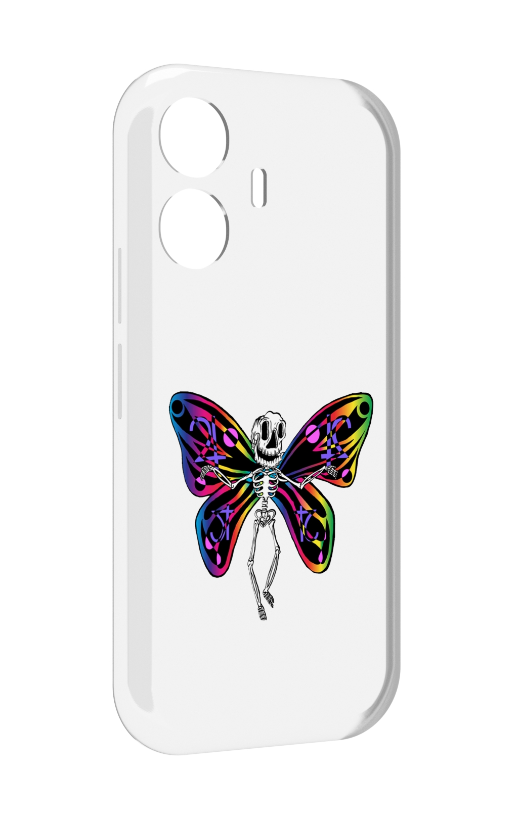 

Чехол MyPads эффект бабочки для Vivo Y77E / Vivo iQOO Z6 Lite, Прозрачный, Tocco