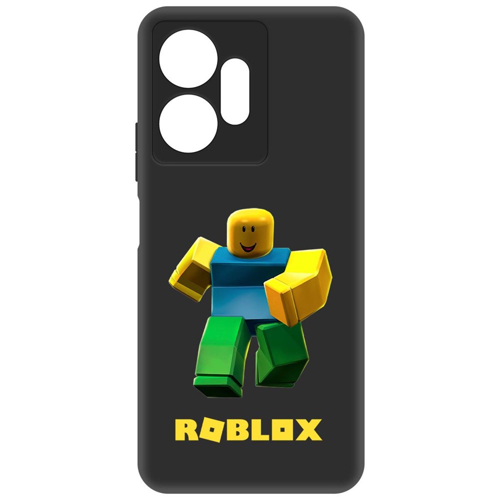 

Чехол-накладка Софт Roblox-Классический Нуб для Infinix Zero 20 4G, Черный