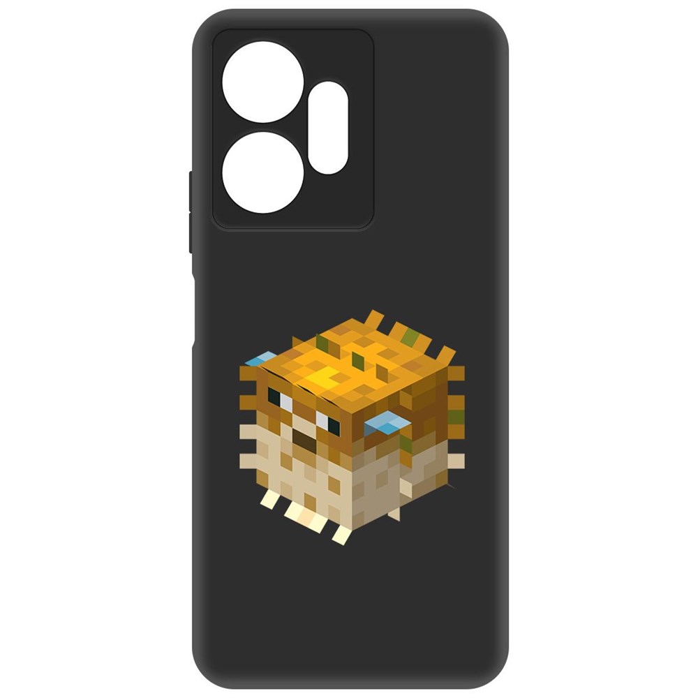 

Чехол-накладка Софт Minecraft-Иглобрюх для Infinix Zero 20 4G, Черный