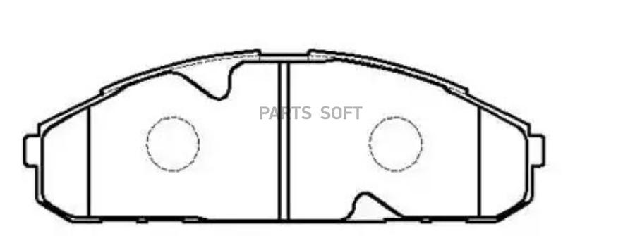 

Колодки тормозные дисковые NISSAN: SAFARI, PATROL 1шт HSB HP9046