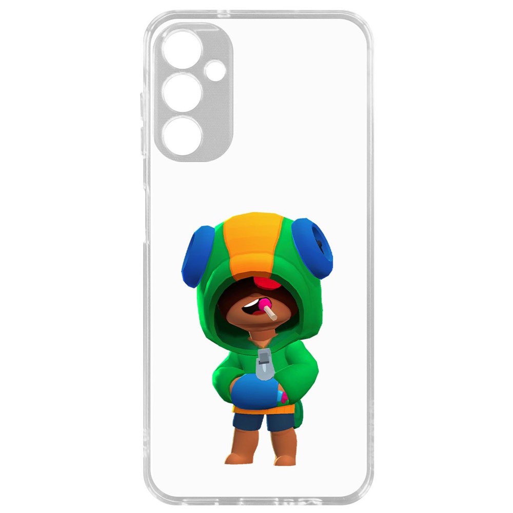 

Чехол-накладка Brawl Stars-Леон для Samsung Galaxy A14 4G (A145), Прозрачный