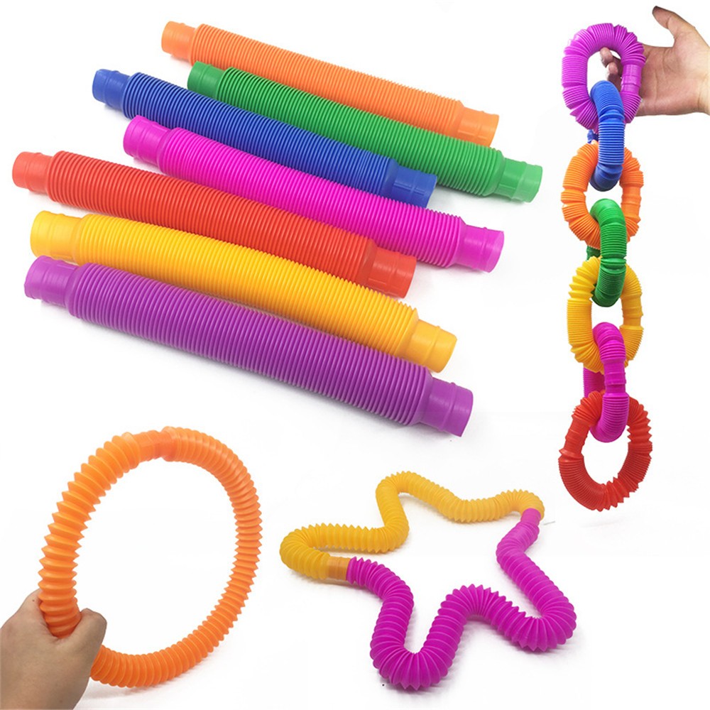 

Развивающая игрушка-антистресс Pop Tubes, D=40 мм, Красный