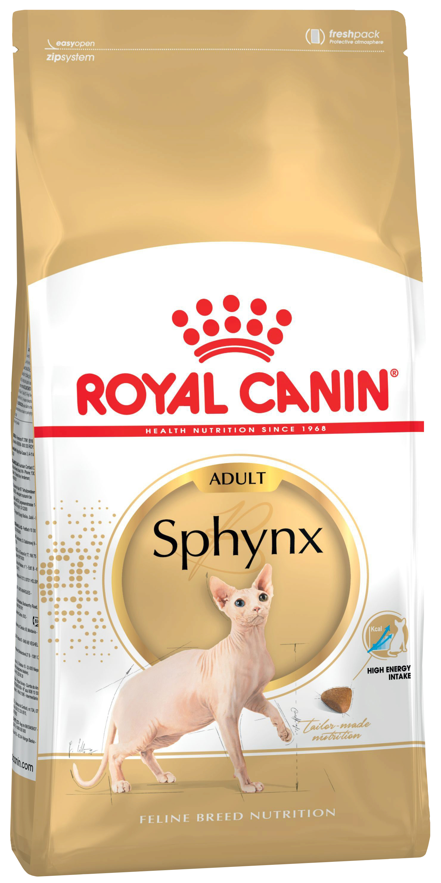 

Сухой корм для кошек Royal Canin Sphynx Adult, 400 г