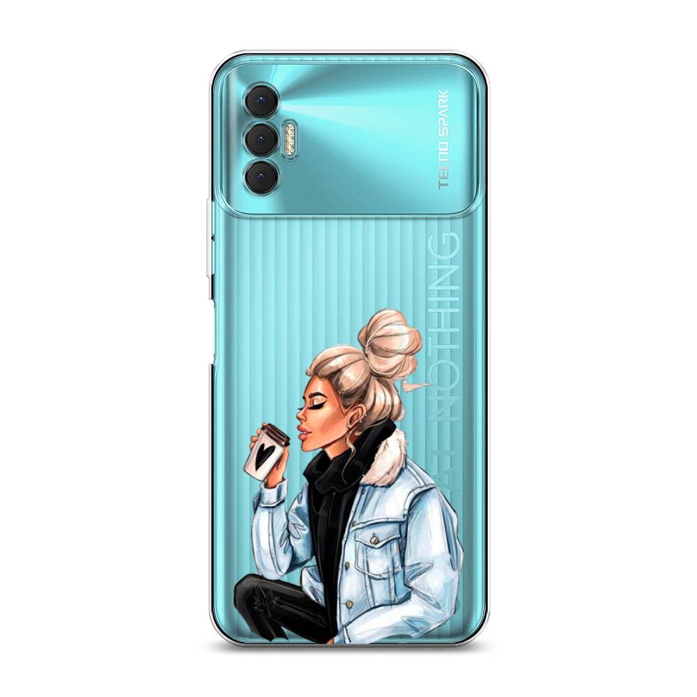 

Чехол Awog на Tecno Spark 8P "Cute girl", Разноцветный, 301450-7