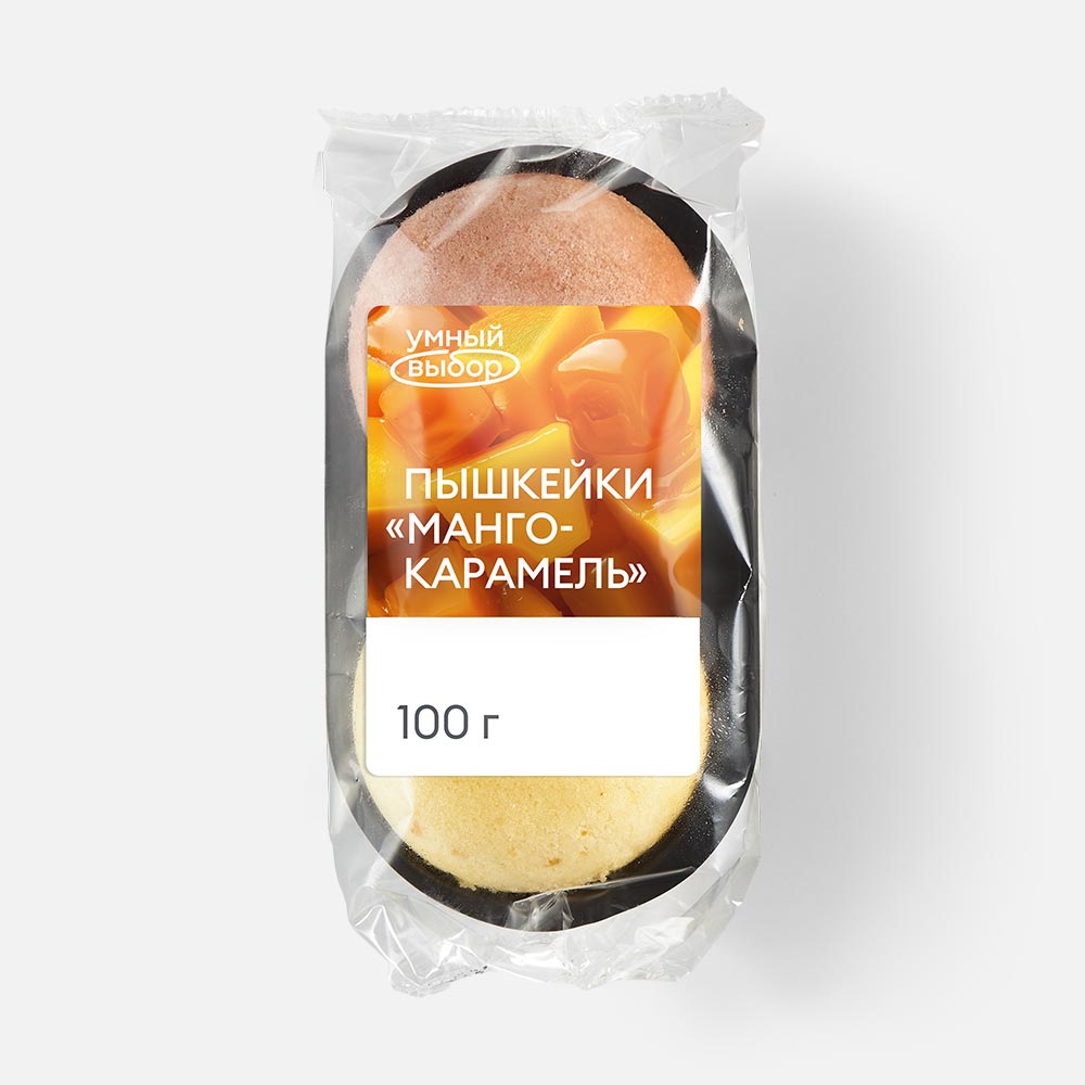 

Пышкейки Умный выбор со вкусами манго, карамель, 100г