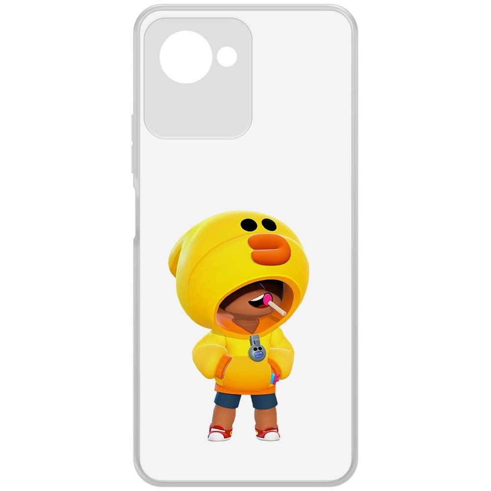 

Чехол-накладка Brawl Stars-Леон Салли для Realme C30s, Прозрачный