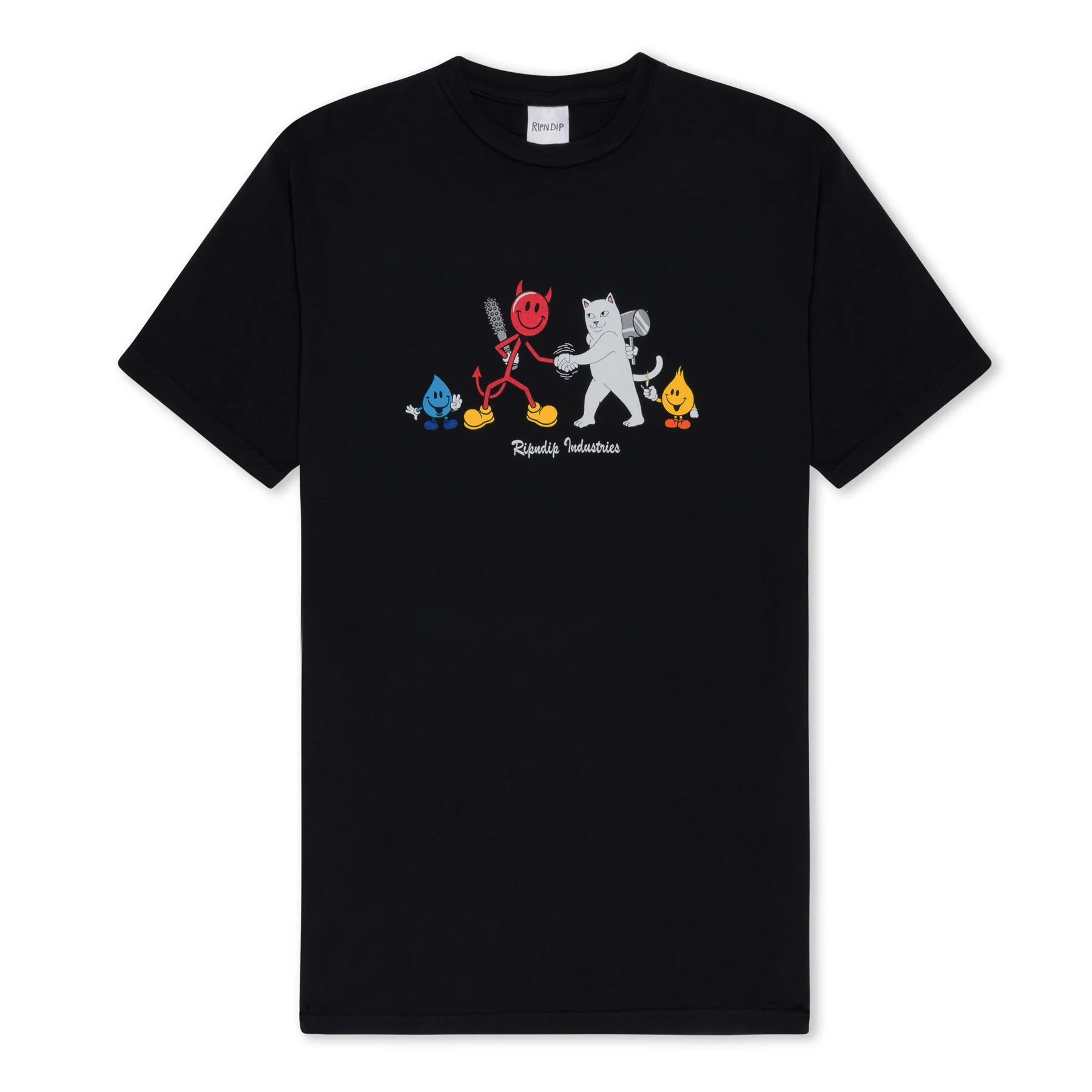 

Футболка мужская Ripndip RNDWORLD7 черная M, Черный, RNDWORLD7