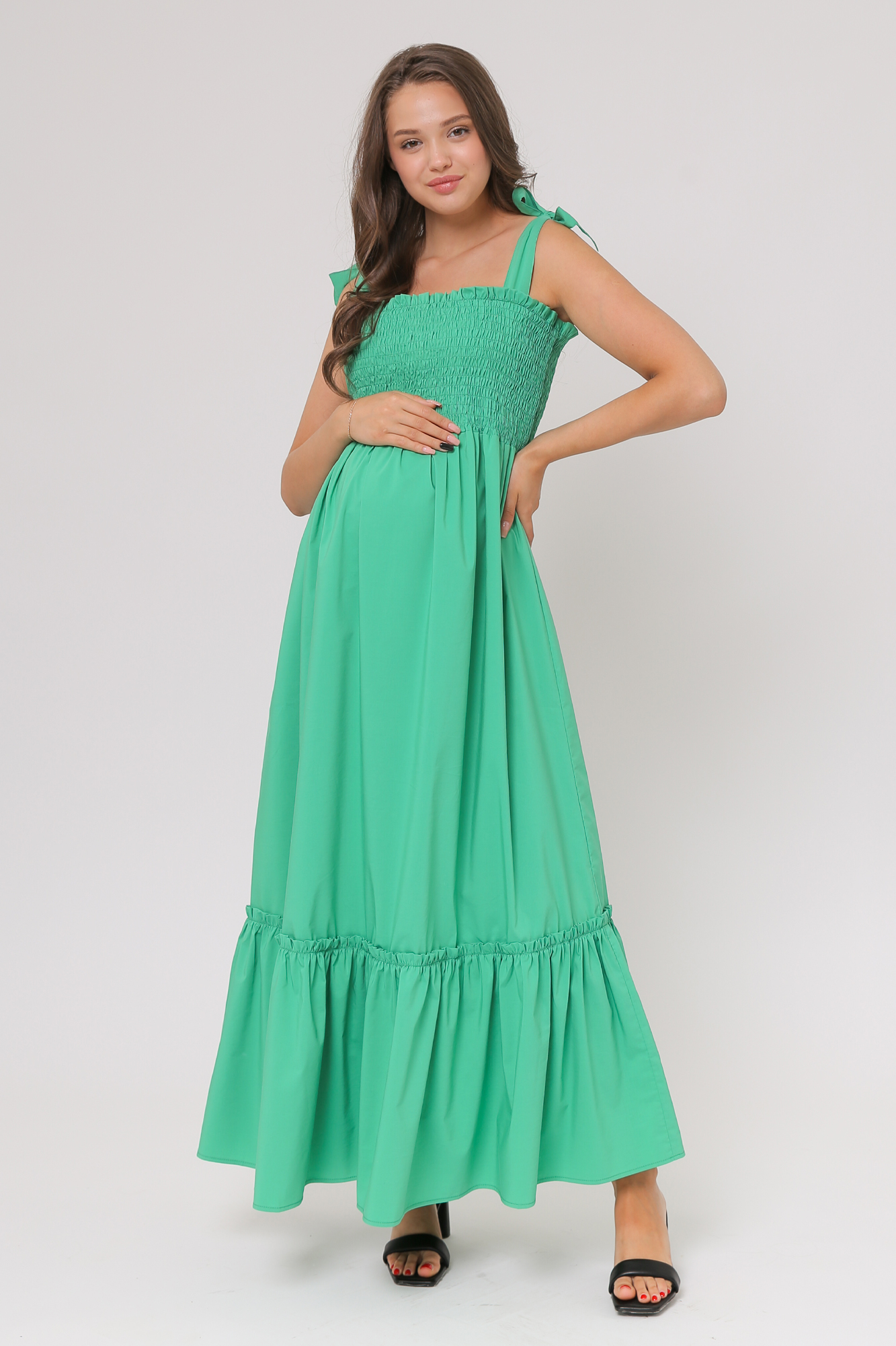 

Сарафан для беременных женский Mama's fantasy 08-41022MF зеленый 44 RU, 08-41022MF
