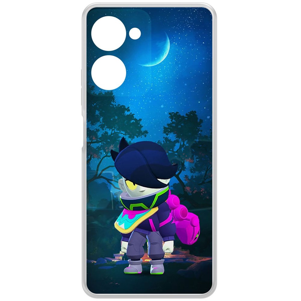 

Чехол-накладка Brawl Stars-Орочи Эдгар для Realme 10 Pro, Прозрачный