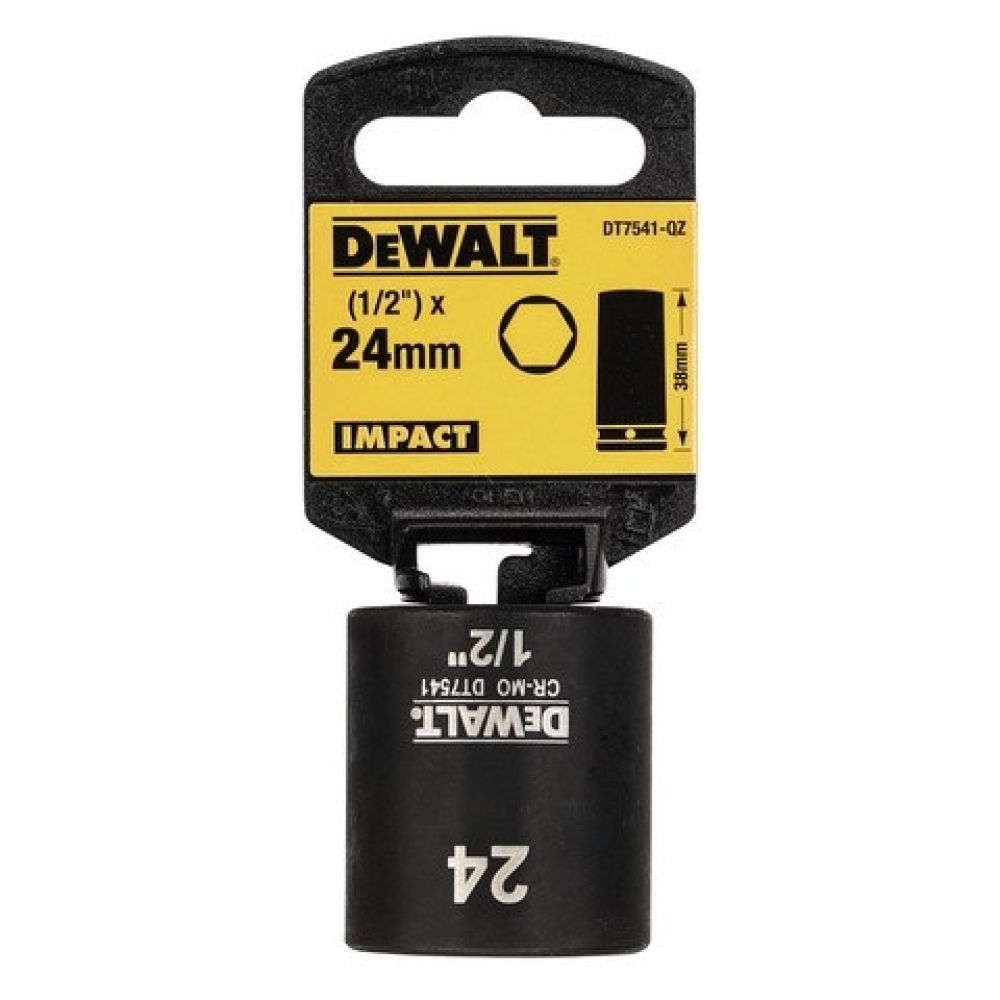 

Головка торцевая ударная 1/2", 24 мм DeWalt, DT7541