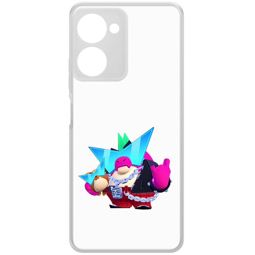 

Чехол-накладка Brawl Stars-Плохиш Базз для Realme 10 Pro, Прозрачный