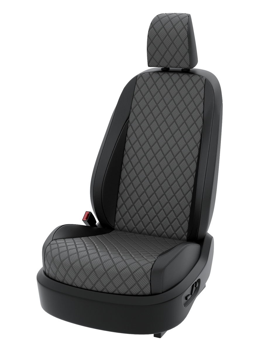 

Чехлы Центр Авточехлов на сидения Хендай Акцент 2 седан экокожа с ромбом CNTRA876F-53, Серый;черный, 246
