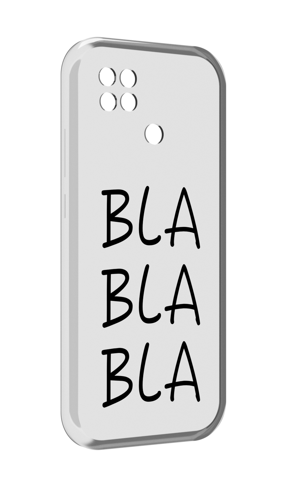 

Чехол MyPads Bla-Bla для Xiaomi Poco C40, Прозрачный, Tocco