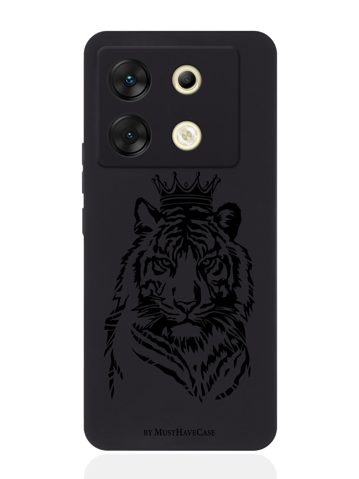 

Чехол для смартфона Infinix Zero 30 5G Тигр с Короной, Черный, Infinix Zero 30 5G