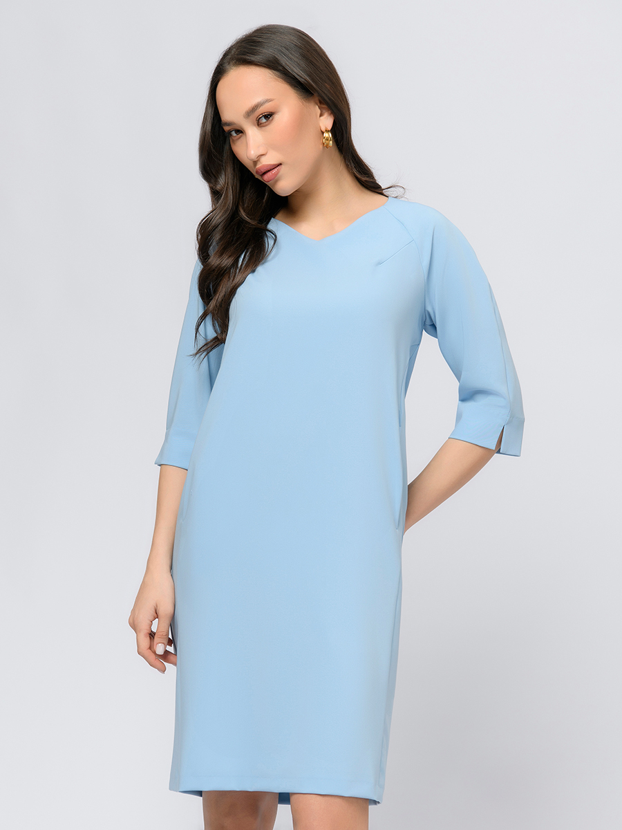 

Платье женское 1001dress 103112 голубое 46 RU, Голубой, 103112
