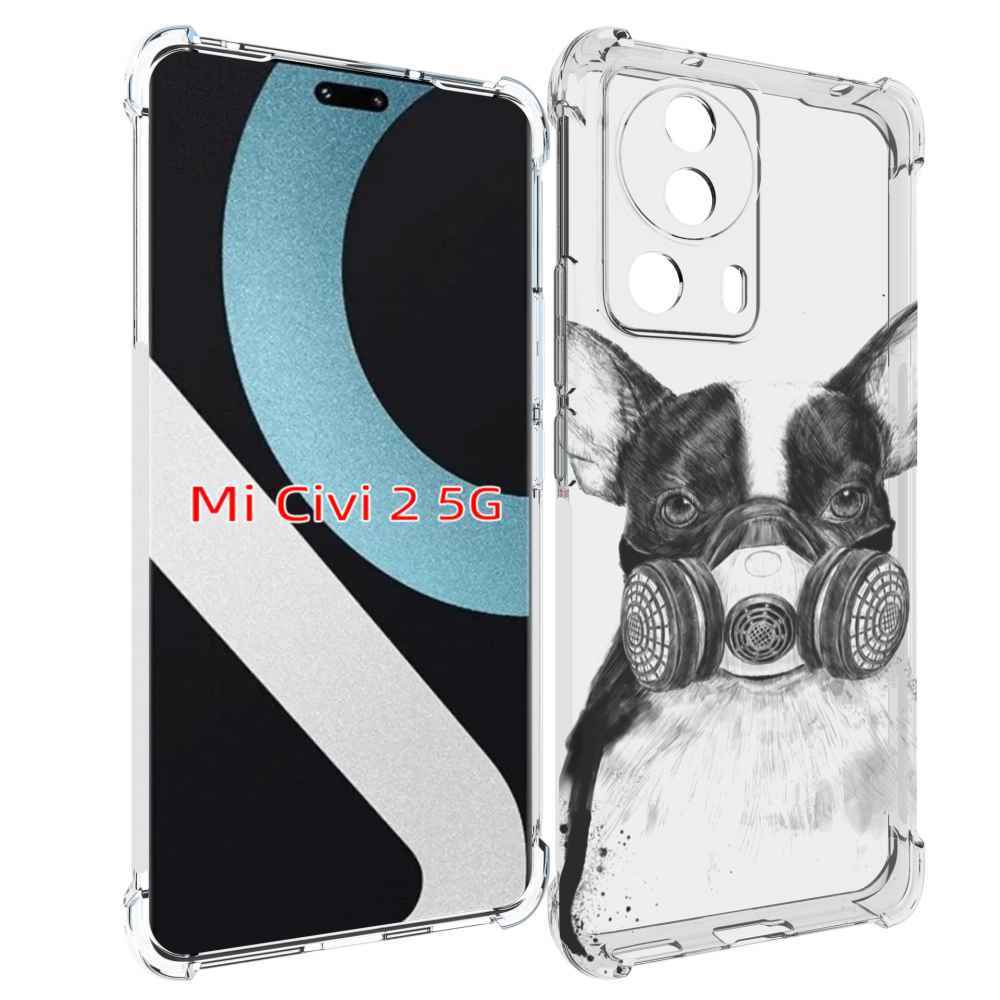 

Чехол MyPads Французский бульдог для Xiaomi Civi 2, Прозрачный, Tocco