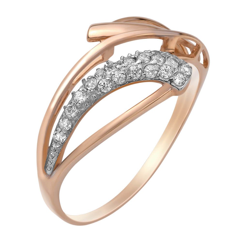 

Кольцо из золота р.  585Gold 301010127, фианит, 301010127