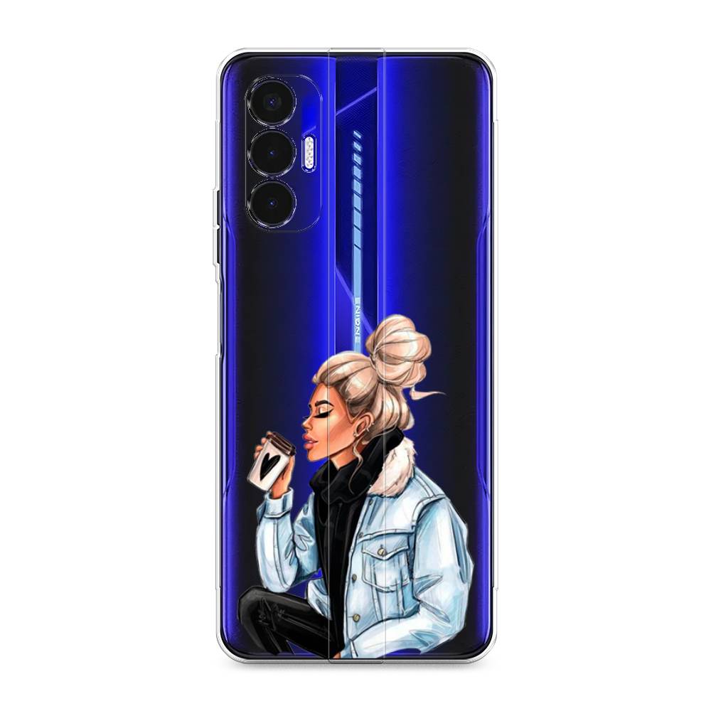 

Чехол Awog на Tecno Pova 3 "Cute girl", Разноцветный, 301550-7