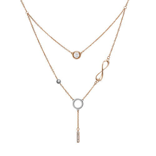 

Колье из золота с фианитом 40-45 см PLATINA jewelry 07-0211-00-501-1111-38, 07-0211-00-501-1111-38