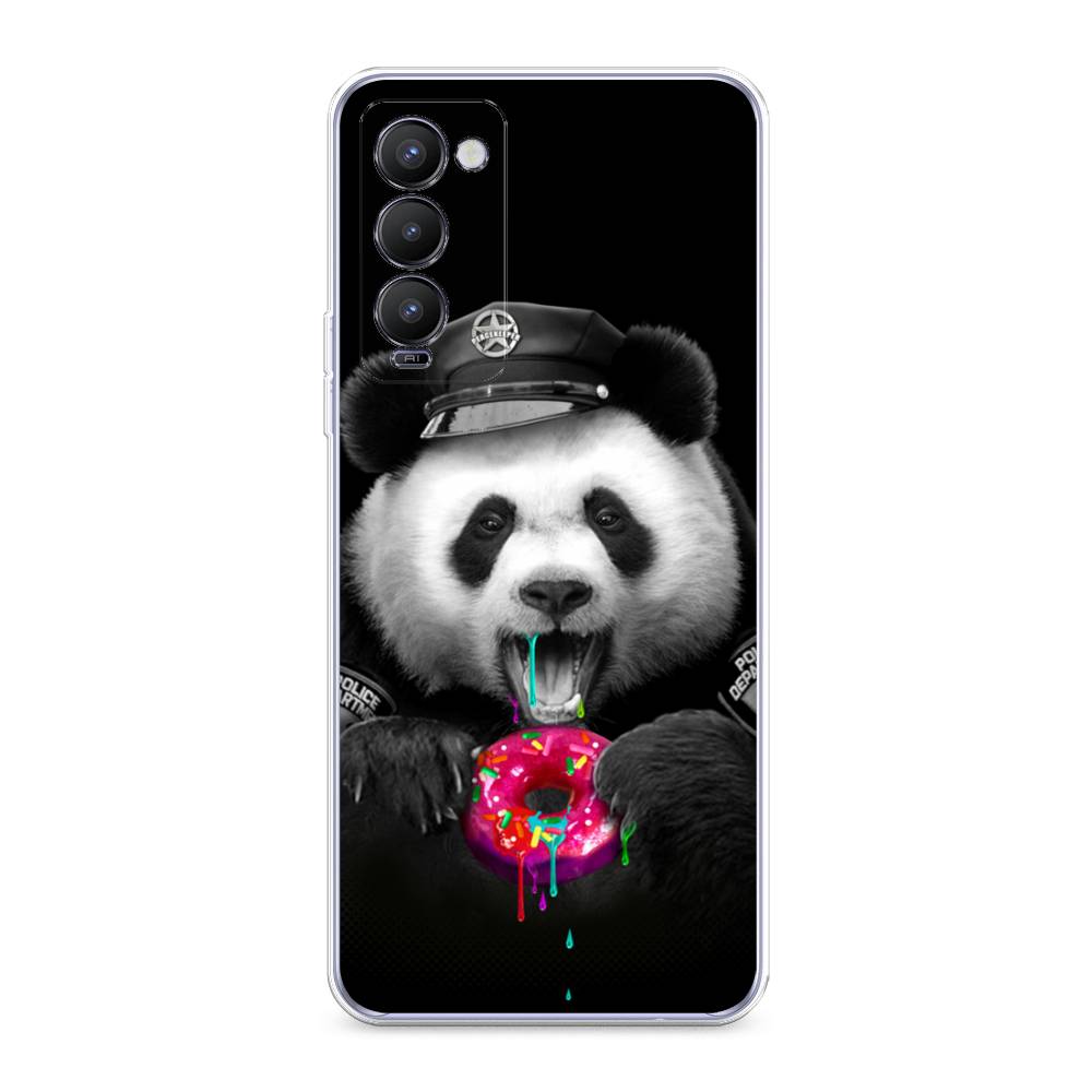 

Чехол Awog на Tecno Camon 18/18T "Панда police", Разноцветный, 300950-2