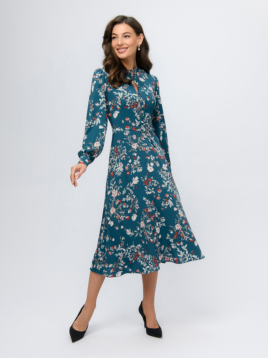 

Платье женское 1001dress 102688 синее 40 RU, Синий, 102688